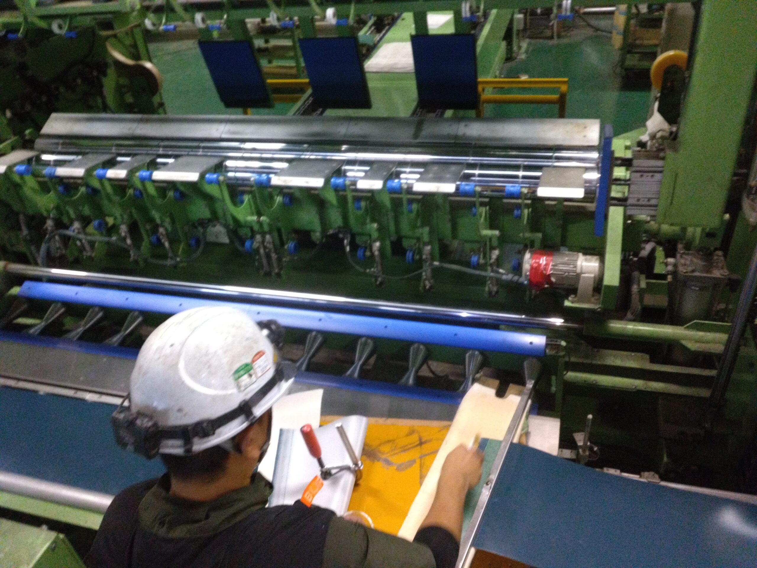 コンベアベルト接着工事
